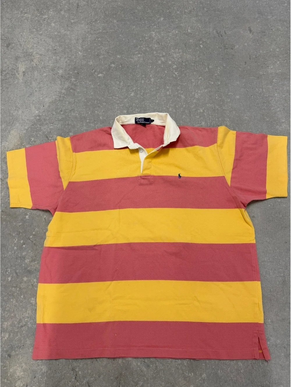 Polo Ralph Lauren Block-Striped Rugby Polo Shirt